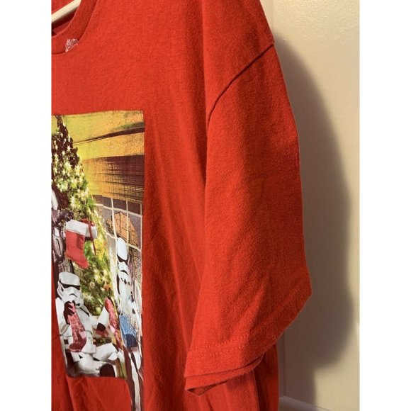 Star Wars Christmas‎ Darth Vader Stormtrooper Presents Men’s Sz XL Red - Picture 6 of 7